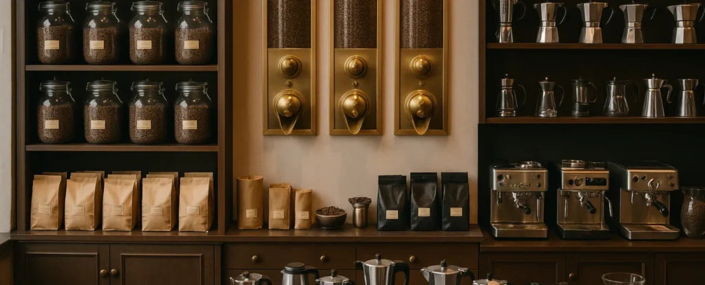 Koffiespeciaalzaak in Italie